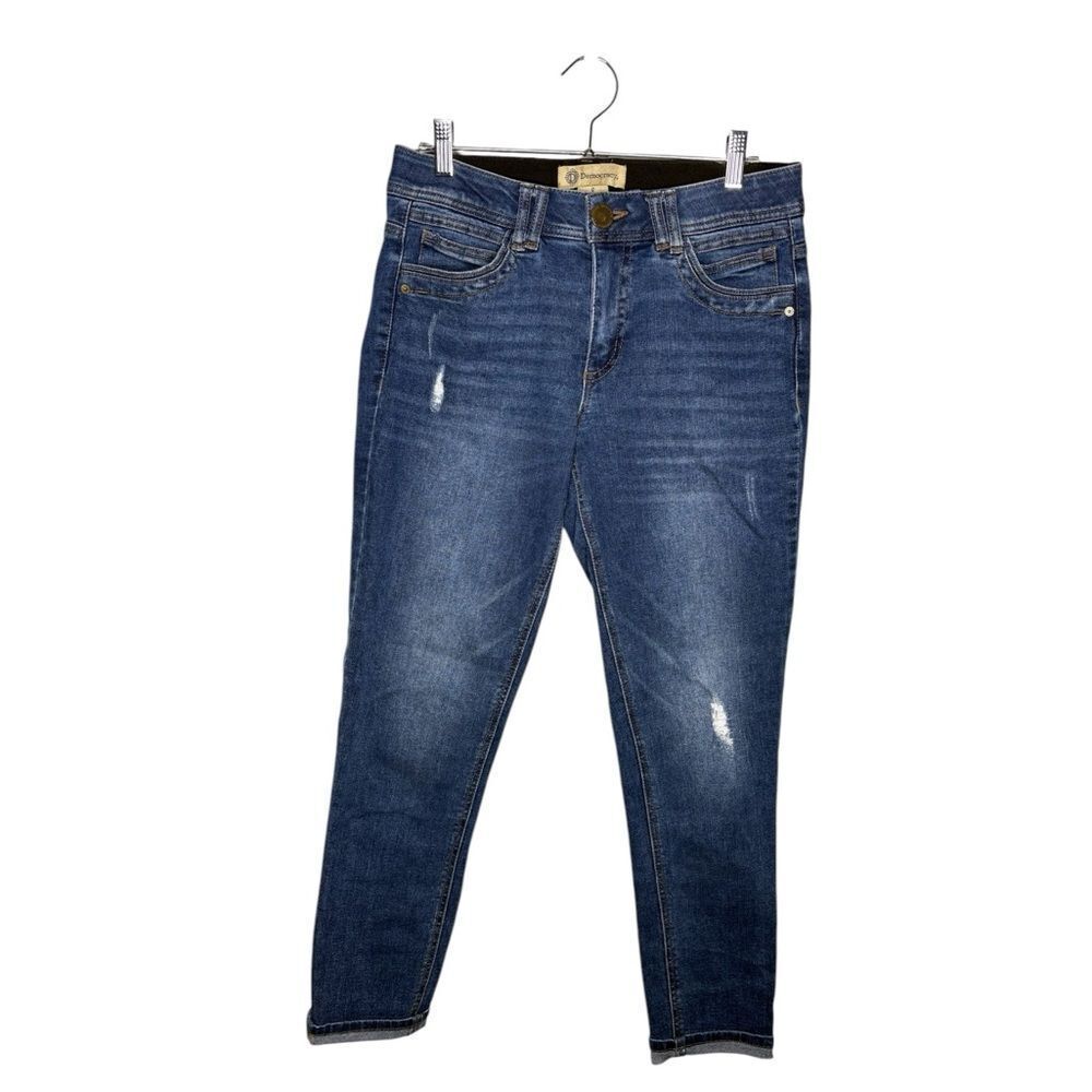 Democracy jeans size 8 ripped stretch slimming ab technology